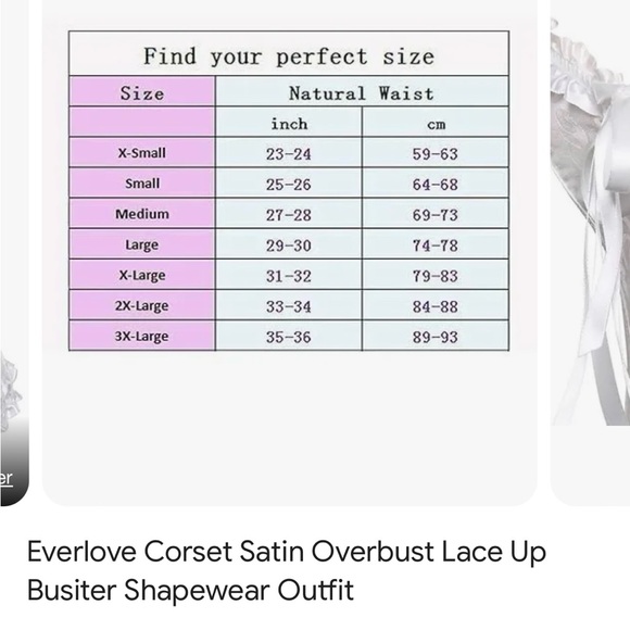 White bustier corset - Picture 3 of 5